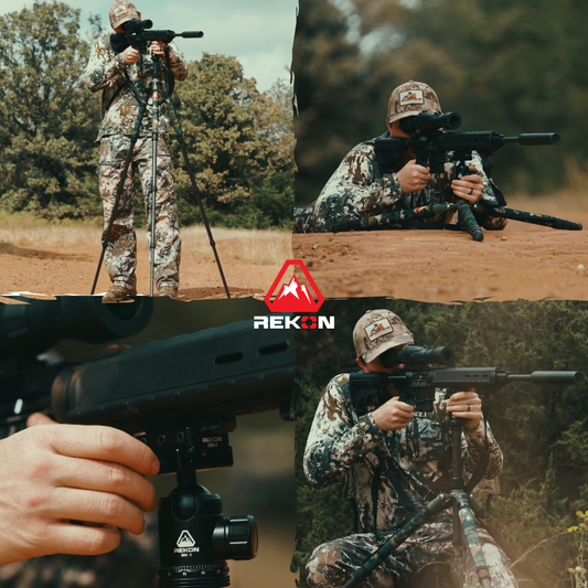 REKON CT-1 Carbon Fiber Tripod with BH-1 Ball Head and RTA2 Picatinny to Arca-Swiss Mount R003