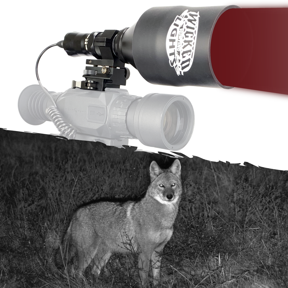 Wicked Lights® W404iC 850nm Infrared Night Hunting Light Kit for Night Vision ,Hog, Coyote, and Predators W2079
