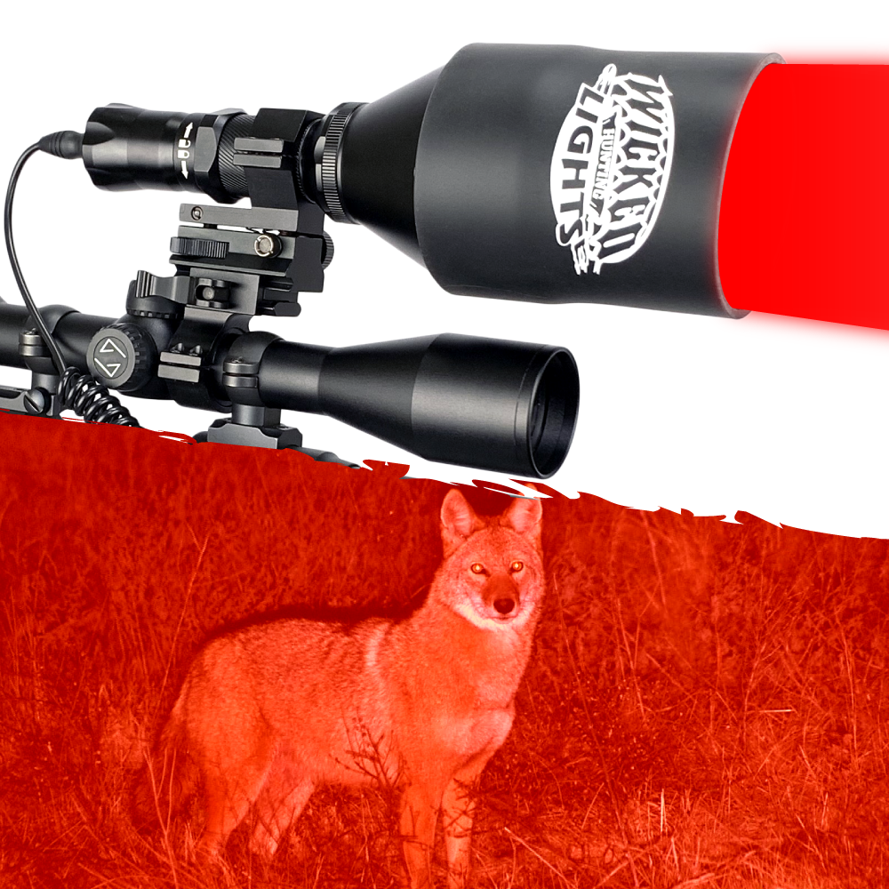Wicked Lights® W404iC RED Night Hunting Light Kit for Hog, Coyote, and Predators W2077