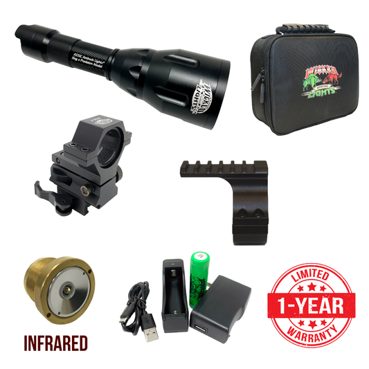 Wicked Lights A55iC 850nm Infrared Night Hunting Light Kit for Night Vision Devices for Coyote, Hogs, Varmint, and Predator W2065