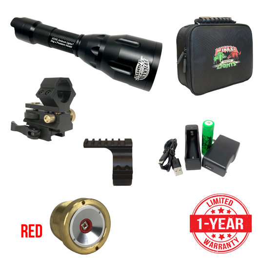 Wicked Lights A55iC Red Night Hunting Light Kit for Coyote, Hogs, Varmint, and Predator W2060