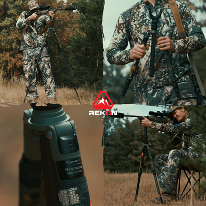 REKON Outdoor Gear CFS-1 Premium Carbon Fiber Shooting Sticks R002