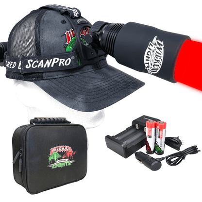 Wicked Lights ScanPro iC GEN4 RED Night Hunting Headlamp Kit W2102