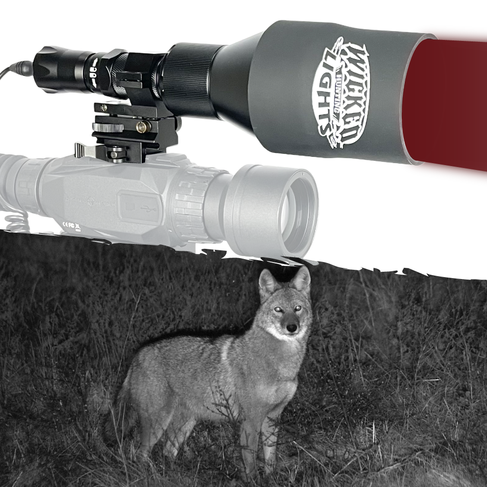 Wicked Lights® ShotPro™ Extreme Range 850nm INFRARED (IR) Ultra-Max LED Night Hunting Light Kit for Night Vision, Hog, Coyote, and Predators W2095