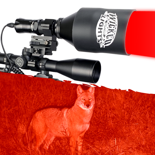 Wicked Lights® W404iC RED Night Hunting Light  Kit for Hog, Coyote, and Predators W2077